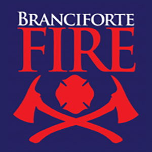 Branciforte Fire with drawing of two axes and a badge